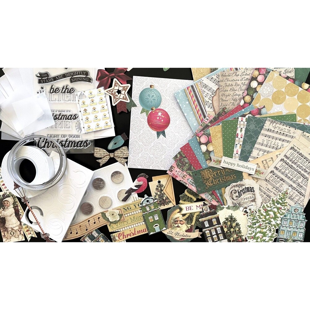 Light Up Holiday Card Kit By Chibitronics & WRM Makes 10 Cards W/stamps Ephemera